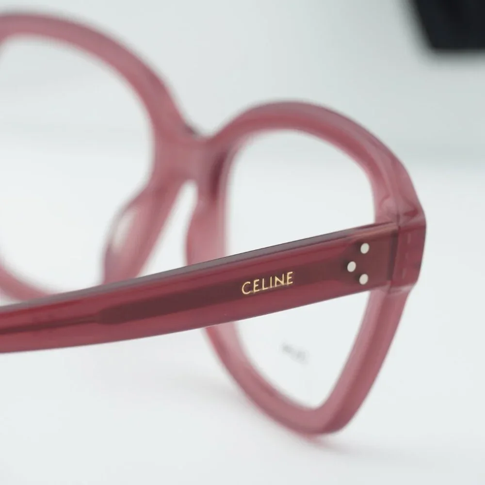 Celine CL50100I 081 Geometric Eyeglasses - Milky Violet 54mm - Picture 5 of 7